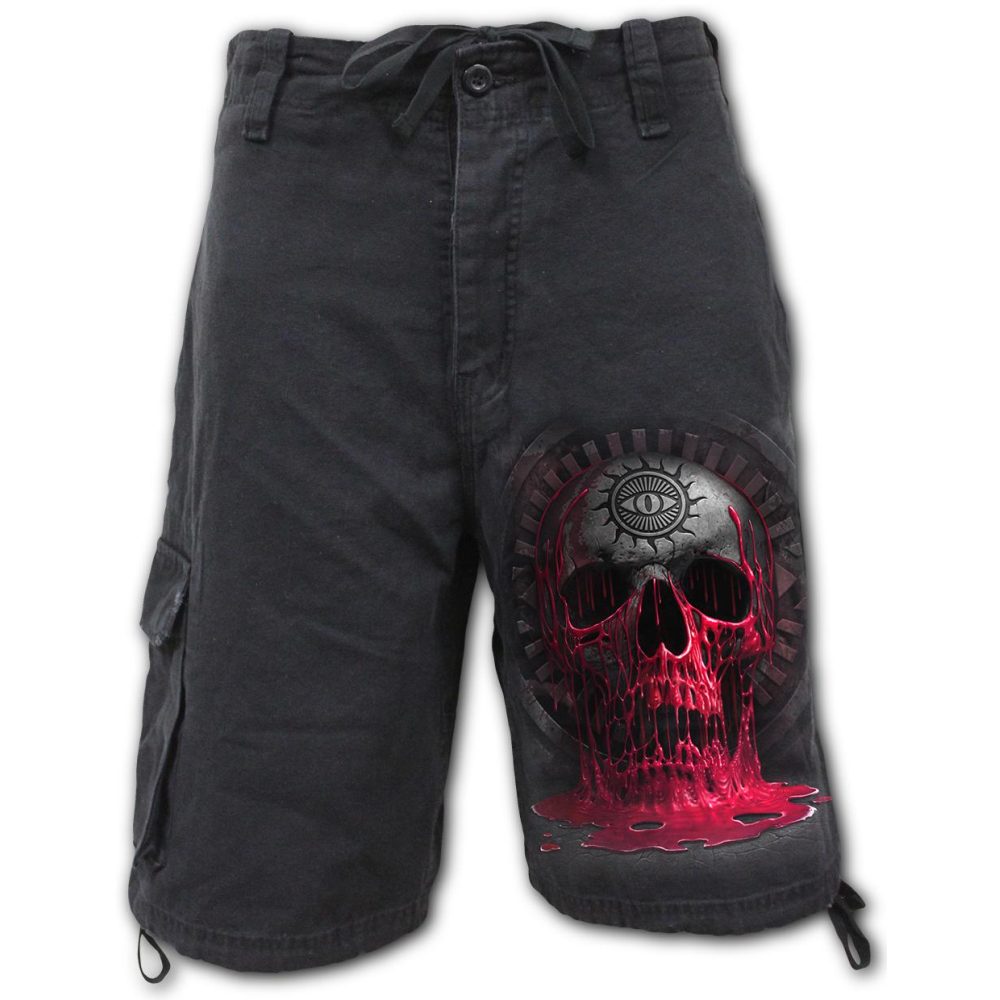 Spiral - BLEEDING SOULS Pantalon court - Noir